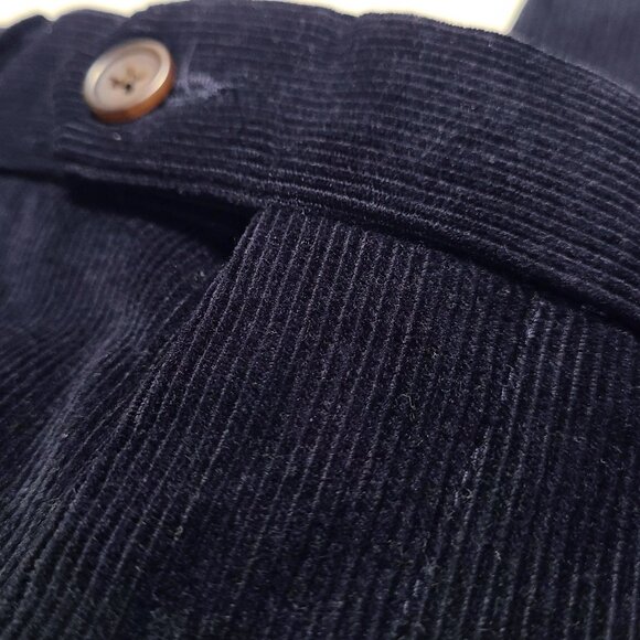 Lauren Ralph Lauren Mens 33W x 32L Navy Fine Wale Corduroy Pants - Picture 6 of 16